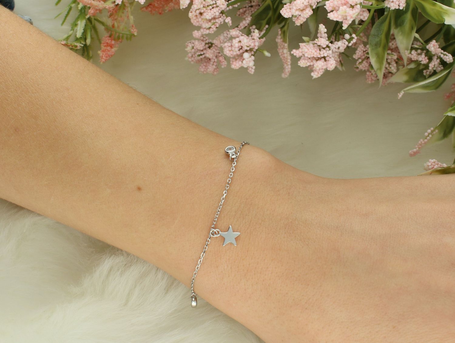 Bransoletka srebrna celebrytka próba 925, DIA-BRA-12452-925.jpg