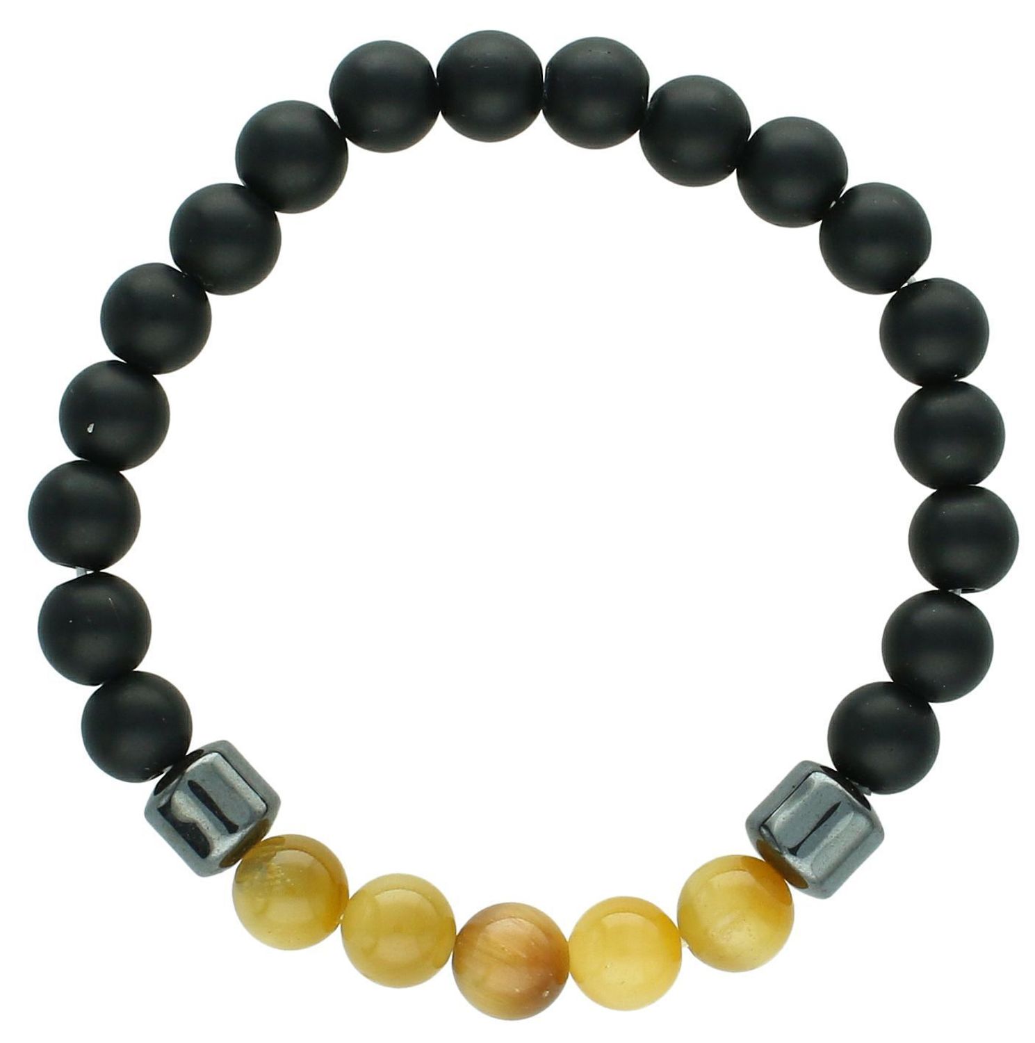 Bransoletka onyks,tygrysie oko bursztynowe DIA-BRA-12552-INNE Bransoletka na gumce to biżuteria cechująca się oryginalnością i wygodą, która zachwyci każdą kobietę. Oryginalny pomysł na prezent.11.jpg