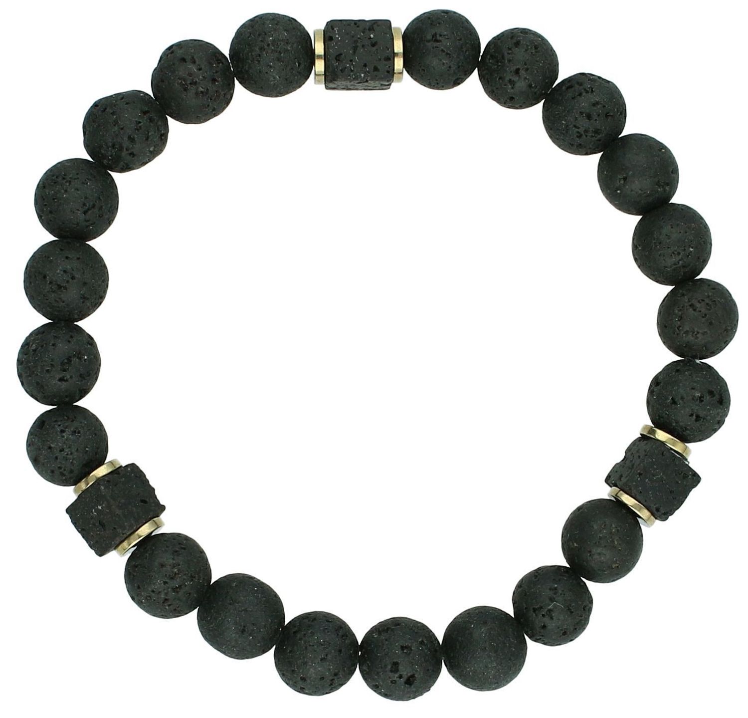 Bransoletka lawa wulkaniczna DIA-BRA-12565-INNE Bransoletka na gumce to biżuteria cechująca się oryginalnością i wygodą, która zachwyci każdą kobietę. 111.jpg