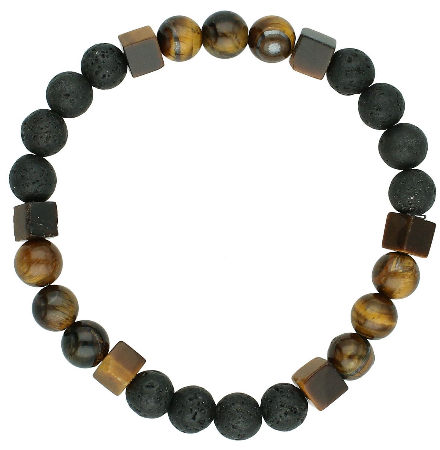 Bransoletka lawa,tygrysie oko DIA-BRA-12572-INNE  Bransoletka na gumce to biżuteria cechująca się oryginalnością i wygodą, która zachwyci każdą kobietę. Oryginalny pomysł na prezent.11.jpg