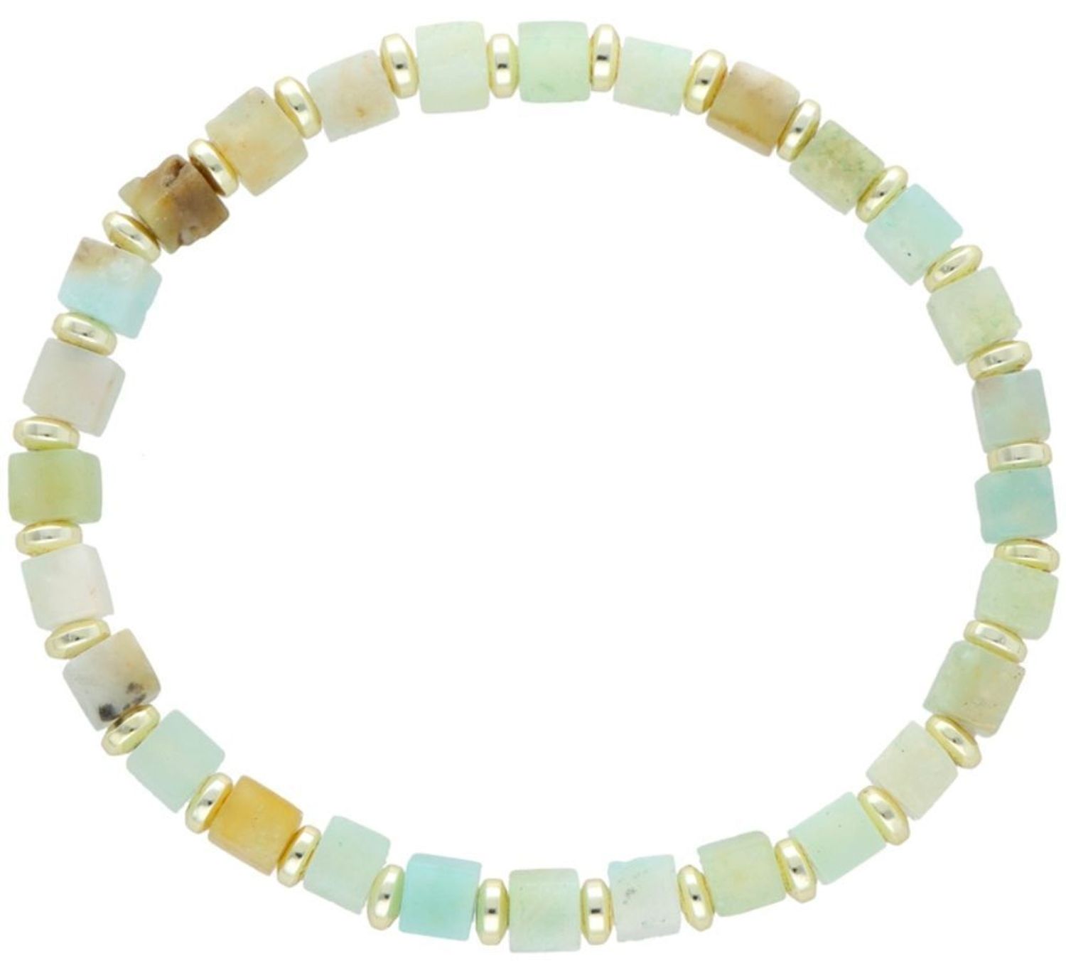 Bransoletka amazonit DIA-BRA-12579-INNE  Bransoletka na gumce to biżuteria cechująca się oryginalnością i wygodą, która zachwyci każdą kobietę. Oryginalny pomysł na prezent.1.jpg