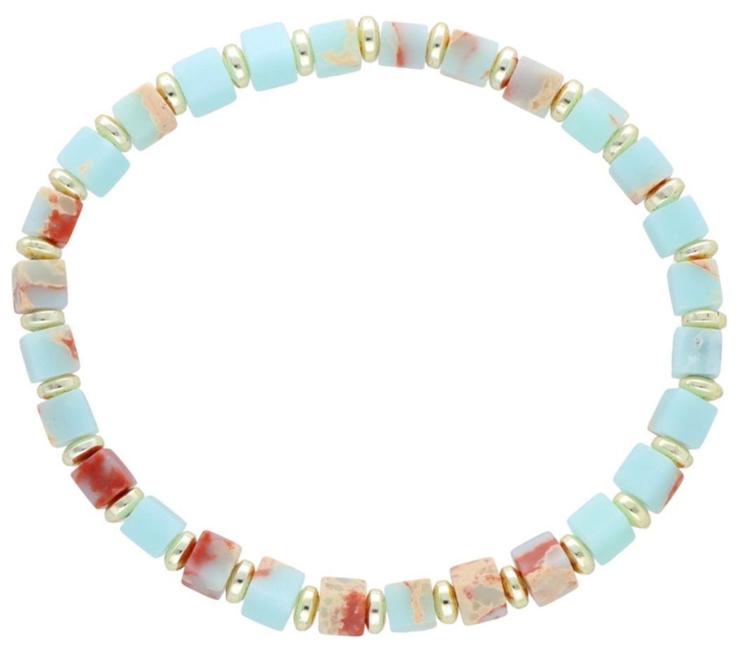 Bransoletka jaspis cesarski DIA-BRA-12585-INNE Bransoletka na gumce to biżuteria cechująca się oryginalnością i wygodą, która zachwyci każdą kobietę. Oryginalny pomysł na prezent.11.jpg