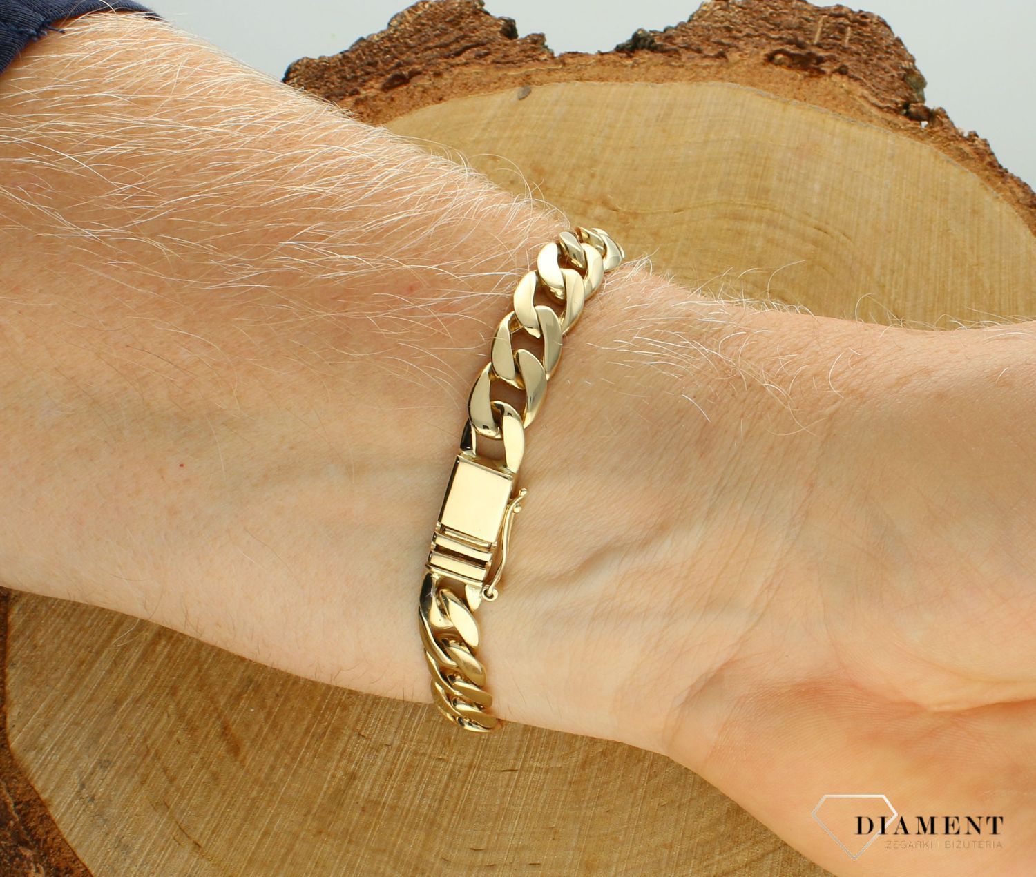 Bransoletka złota pancerka próba 585 21 cm DIA-BRA-12645-585 (2).jpg