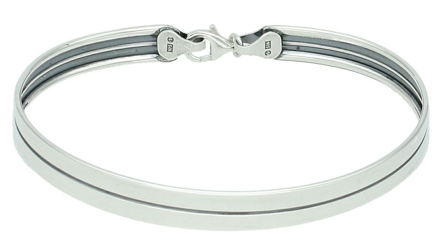 Bransoletka srebrna owalna sztywna DIA-BRA-12830-925 Bransoletka wykonana z najwyższej jakości srebra. Idealny pomysł na prezent dla każdej kobiety1.jpg