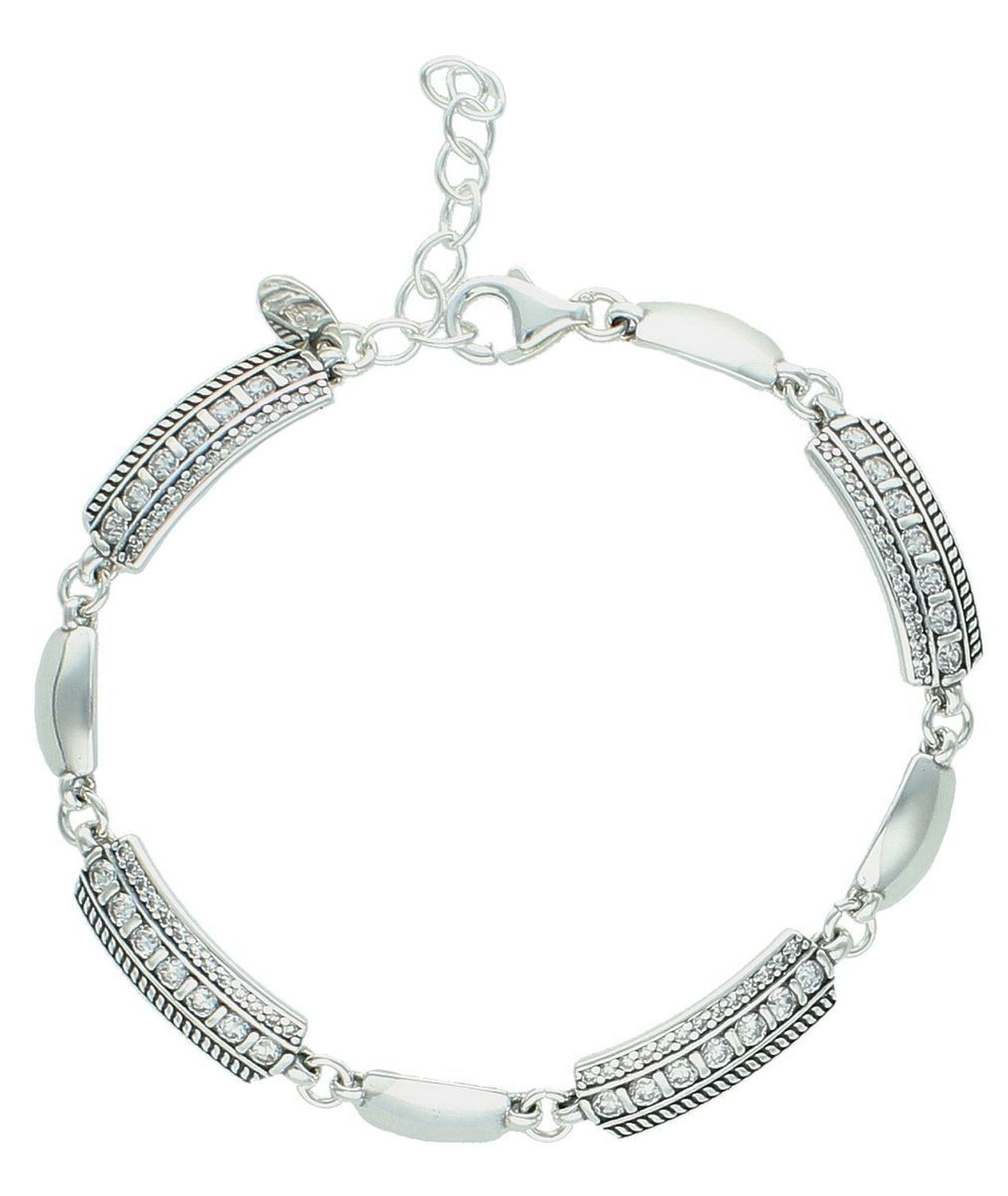 Bransoletka srebrna podłużne ogniwka pr 925, DIA-BRA-12834-925 Bransoletka wykonana z najwyższej jakości srebra. Idealny pomysł na prezent dla każdej kobiety.1.jpg