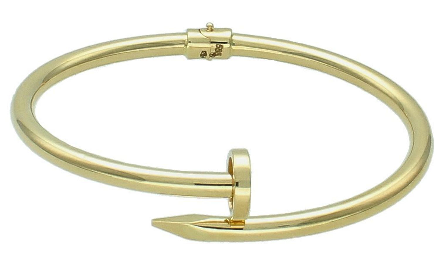 Bransoletka złota gwóźdź pr 585, DIA-BRA-12940-585 Złota bransoletka wykonana z 14 karatowego żółtego złota. Bransoletka to idealny pomysł na prezent.1.jpg