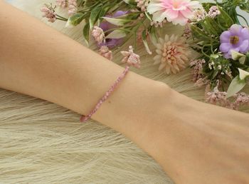 Bransoletka damska ze srebra 925 z turmalinem arbuzowym. Lekka, delikatna i naturalna – idealna do codziennych i eleganckich stylizacji.2.jpg