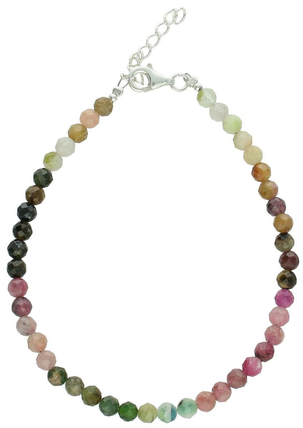 Bransoletka srebrna z opalem i turmalinem. Kamienie naturalne, srebro próby 925, długość 18+3 cm, zapięcie na karabińczyk. Idealna na prezent.1.jpg