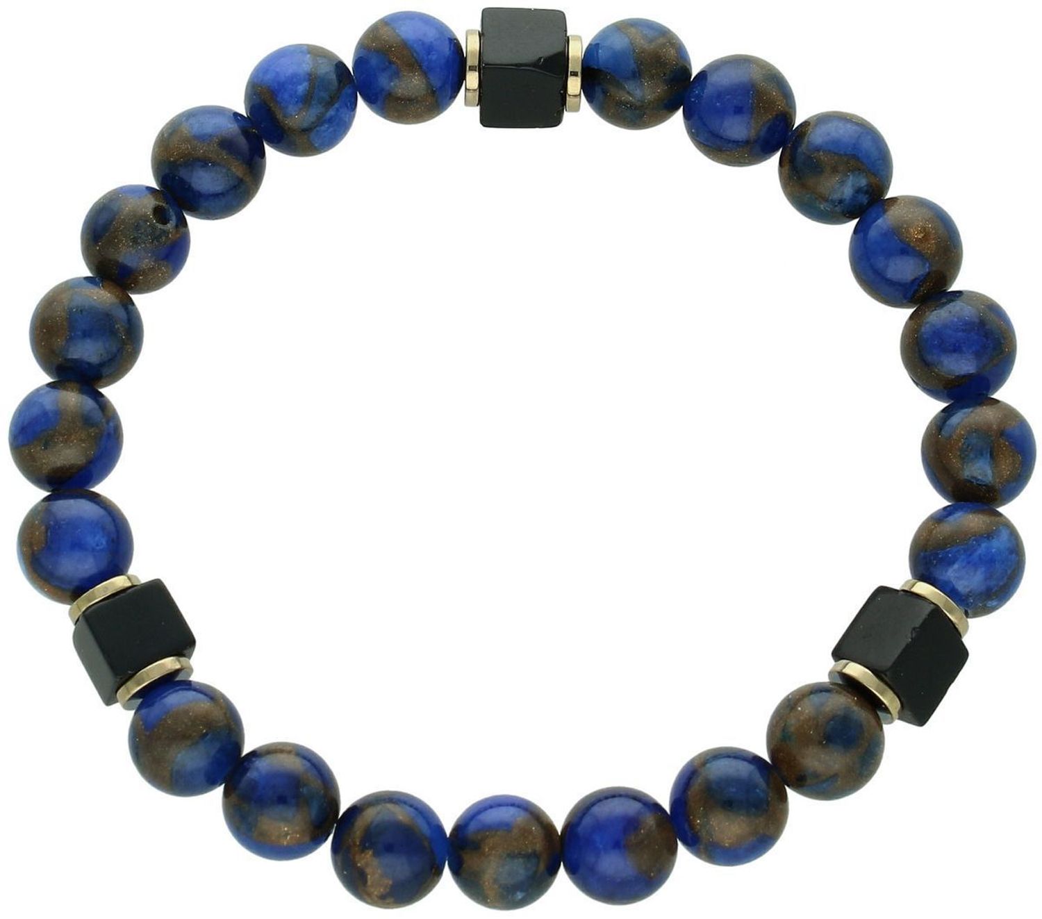 Bransoletka męska z naturalnych kamieni gold stone DIA-BRA-13246-INNE  Styl i siła w jednym bra.jpg