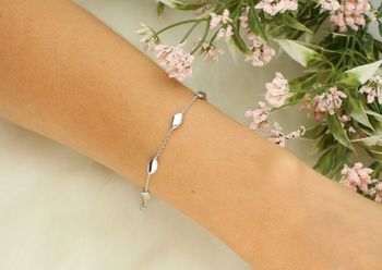 Srebrna Bransoletka 925 z Ozdobnymi Blaszkami – 19 cm Elegancji, DIA-BRA-13504-925.jpg