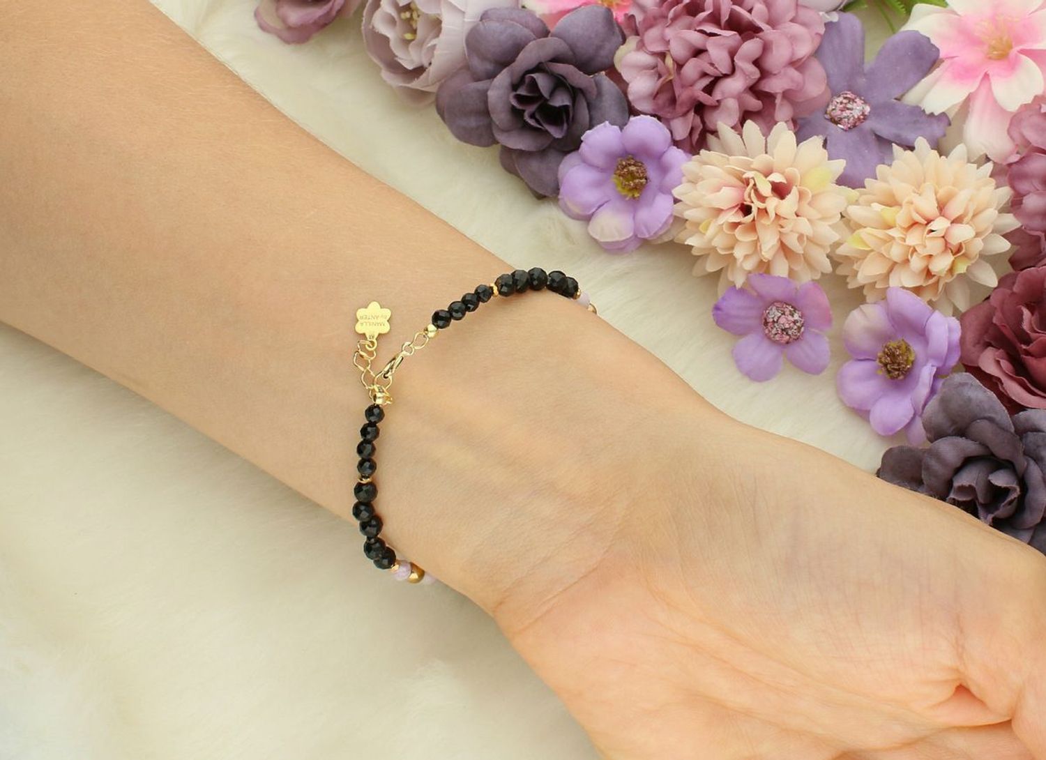 Bransoletka damska srebrna z turmalinem, spinelem i kryształami Swarovskiego  DIA-BRA-13510-925  Srebro 925  17 + 2 cm brans.jpg