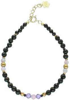 Bransoletka damska srebrna z turmalinem, spinelem i kryształami Swarovskiego  DIA-BRA-13510-925  Srebro 925  17 + 2 cm brans.jpg