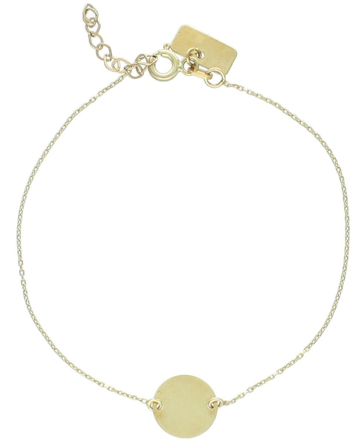 Bransoletka złota celebrytka kółeczko blaszka pr 333, DIA-BRA-1355-333 Złota bransoletka wykonana z 8 karatowego żółtego złota. Bransoletka to idealny pomysł na prezent.1.jpg