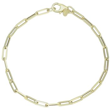 Stylowa złota bransoletka damska próby 585 z owalnych ogniw. Długość 19 cm, waga 2,07 g, zapięcie na karabińczyk. Elegancki i ponadczasowy dodatek do każdej stylizacji.1.jpg