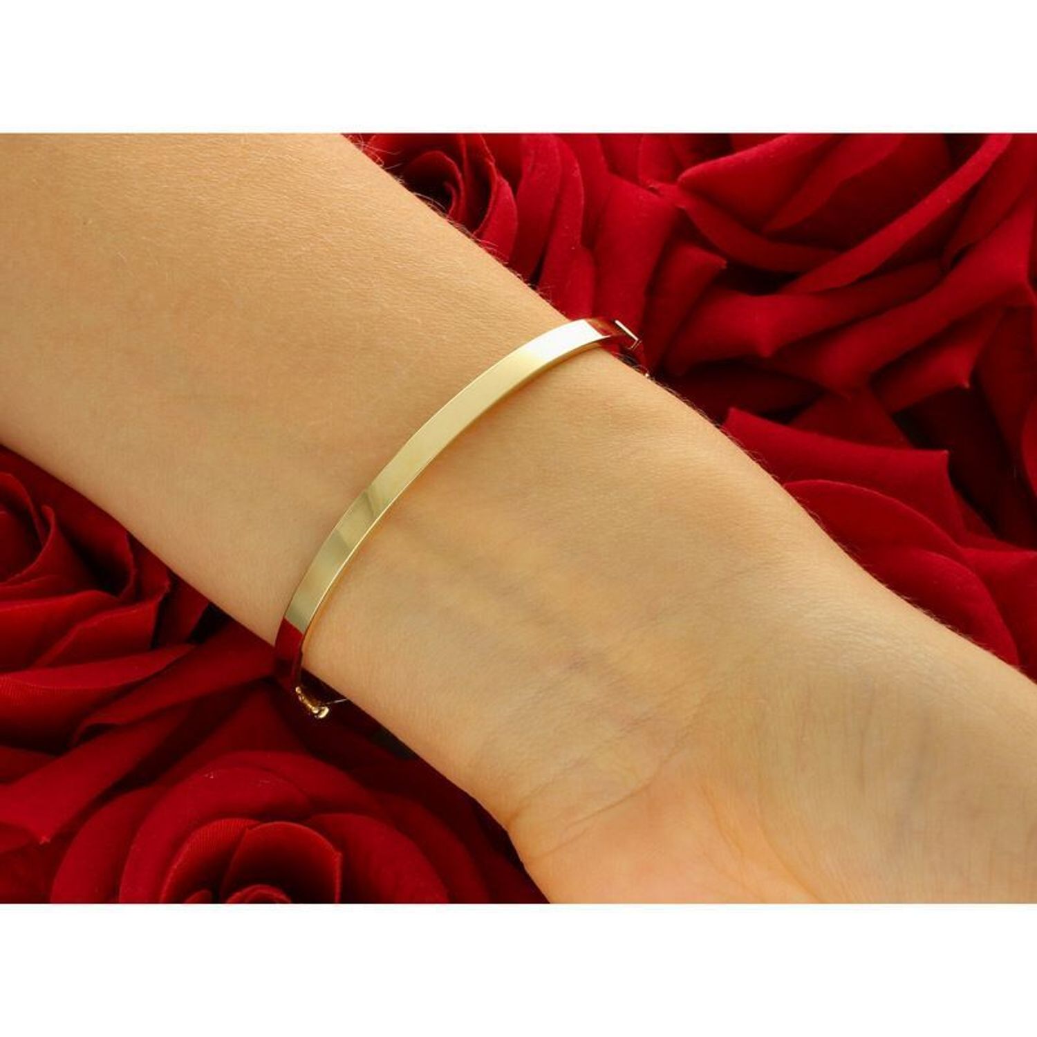 Bransoletka damska złota 585 sztywna owalna 17 cm DIA-BRA-13714-585 Au.jpg