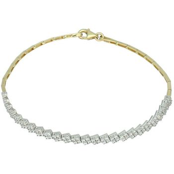 Bransoletka damska złota 585 z cyrkoniami białymi DIA-BRA-13717-585.jpg