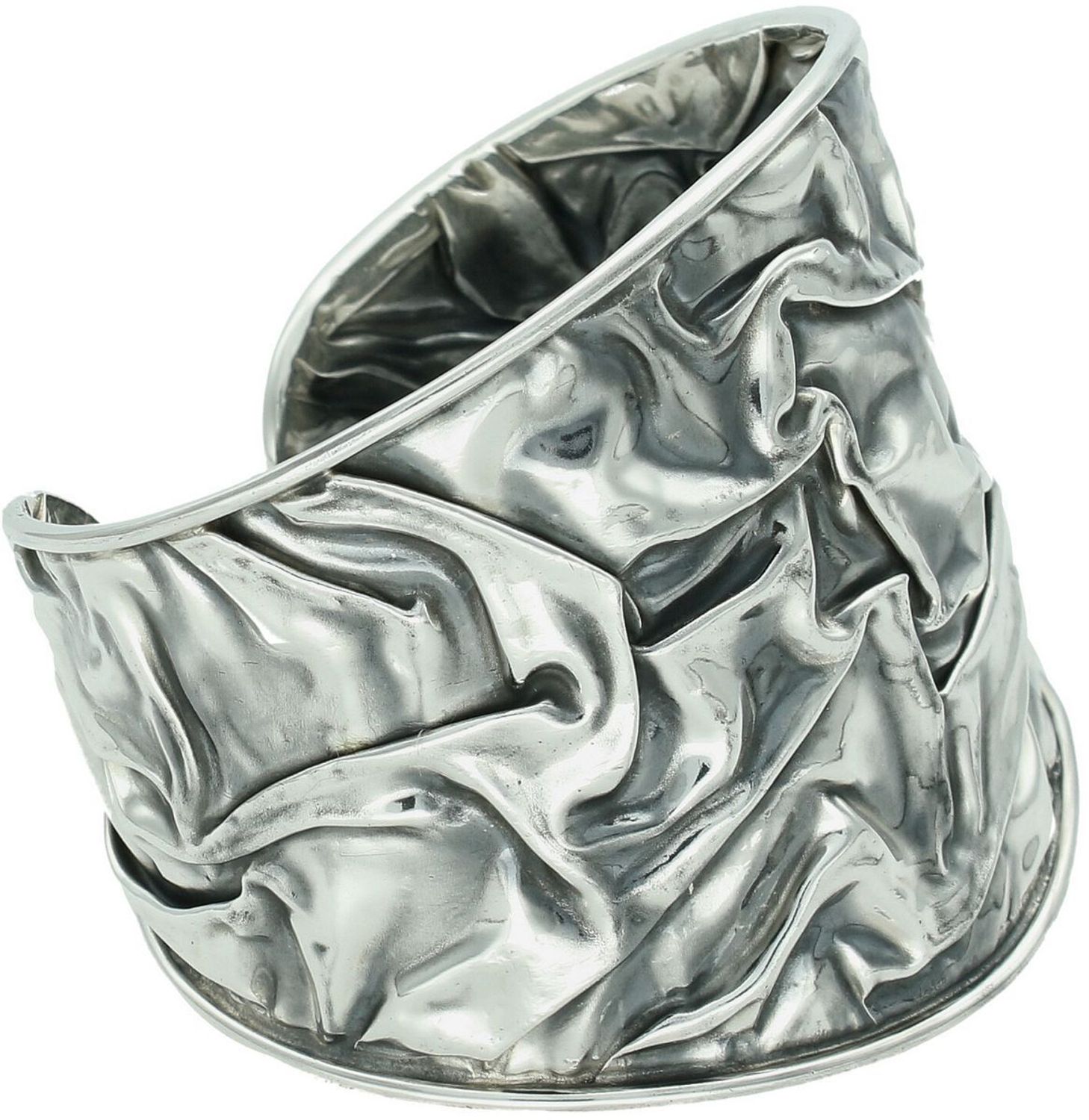 Szeroka damska bransoletka srebrna próby 925, sztywna z oryginalnym wzorem. Stylowy i trwały dodatek na co dzień i wyjątkowe okazje.11.jpg