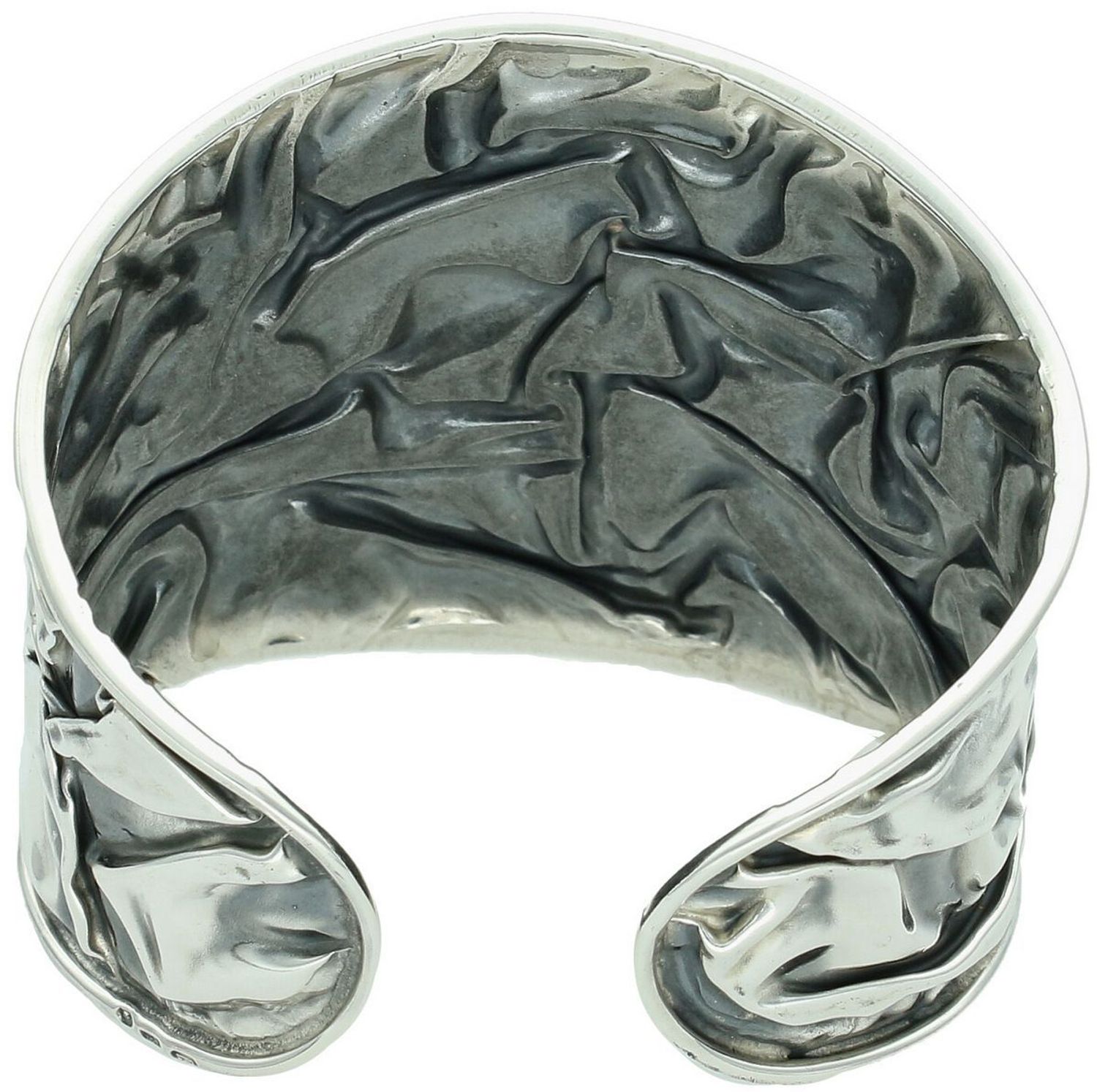 Szeroka damska bransoletka srebrna próby 925, sztywna z oryginalnym wzorem. Stylowy i trwały dodatek na co dzień i wyjątkowe okazje.11.jpg