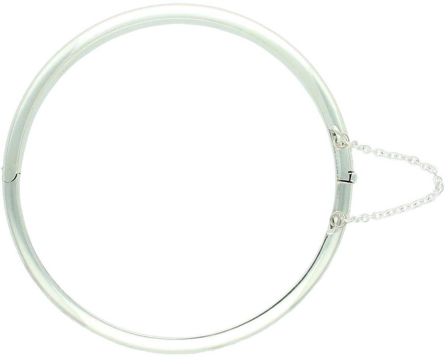 Elegancka bransoletka srebrna 925, sztywna, okrągła, gładka. Obwód 18 cm, szerokość 5 mm, waga 15,50 g. Ponadczasowy dodatek do każdej stylizacji.1.jpg