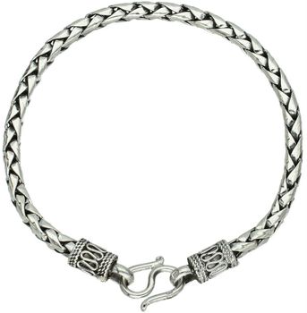 Stylowa bransoletka męska ze srebra próby 925 o długości 21 cm. Model DIA-BRA-13919-925 z ozdobnym splotem i zapięciem na haczyk. Elegancka, solidna i ponadczasowa – idealna na prezent.1.jpg