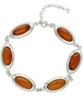 Bransoletka Damska Srebro 925 z Naturalnym Bursztynem.jpg