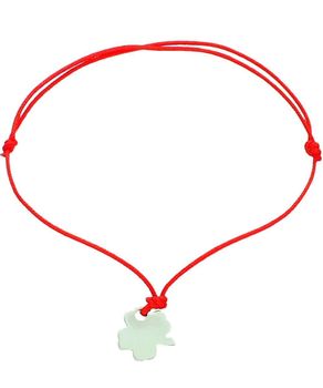 Bransoletka na czerwonym sznurku z srebrną koniczynką 925 – symbol szczęścia.jpg