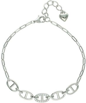 Srebrna bransoletka z ozdobnym ogniwem i cyrkoniami – regulowana, elegancka.jpg