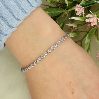 Srebrna bransoletka pleciona – elegancki szeroki splot 0,8 cm + regulacja,.jpg