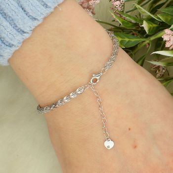 Srebrna bransoletka pleciona – elegancki szeroki splot 0,8 cm + regulacja zapięcie.jpg