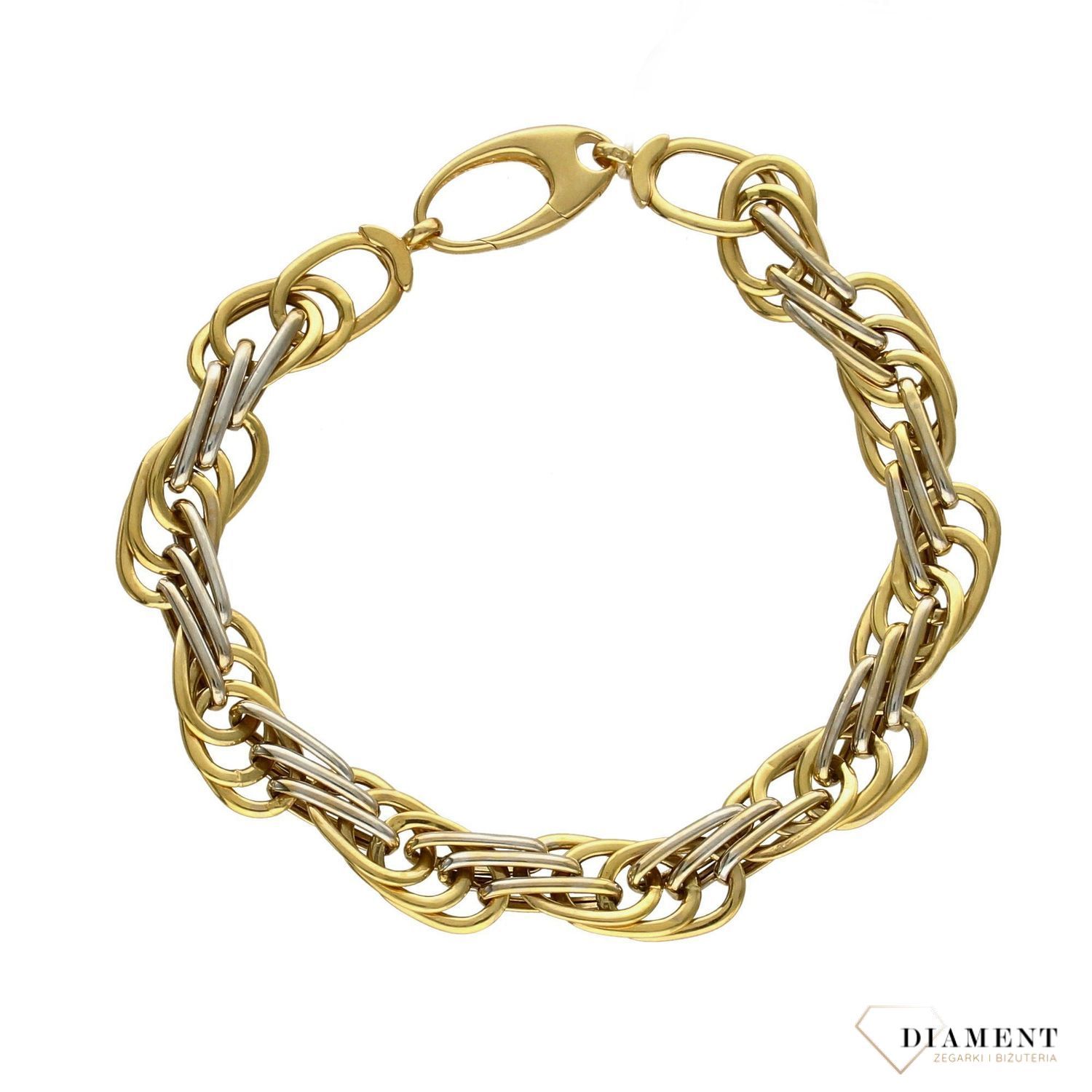 Złota bransoletka 585 'Plątanina uczuć' DIA-BRA-1414-585.jpg