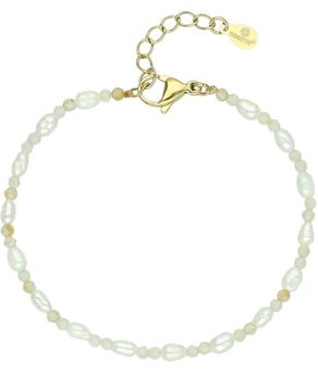 Bransoletka stalowa z kamieniami naturalnymi cytryn i perła hodowlana DIA-BRA-14172-STAL white.jpg