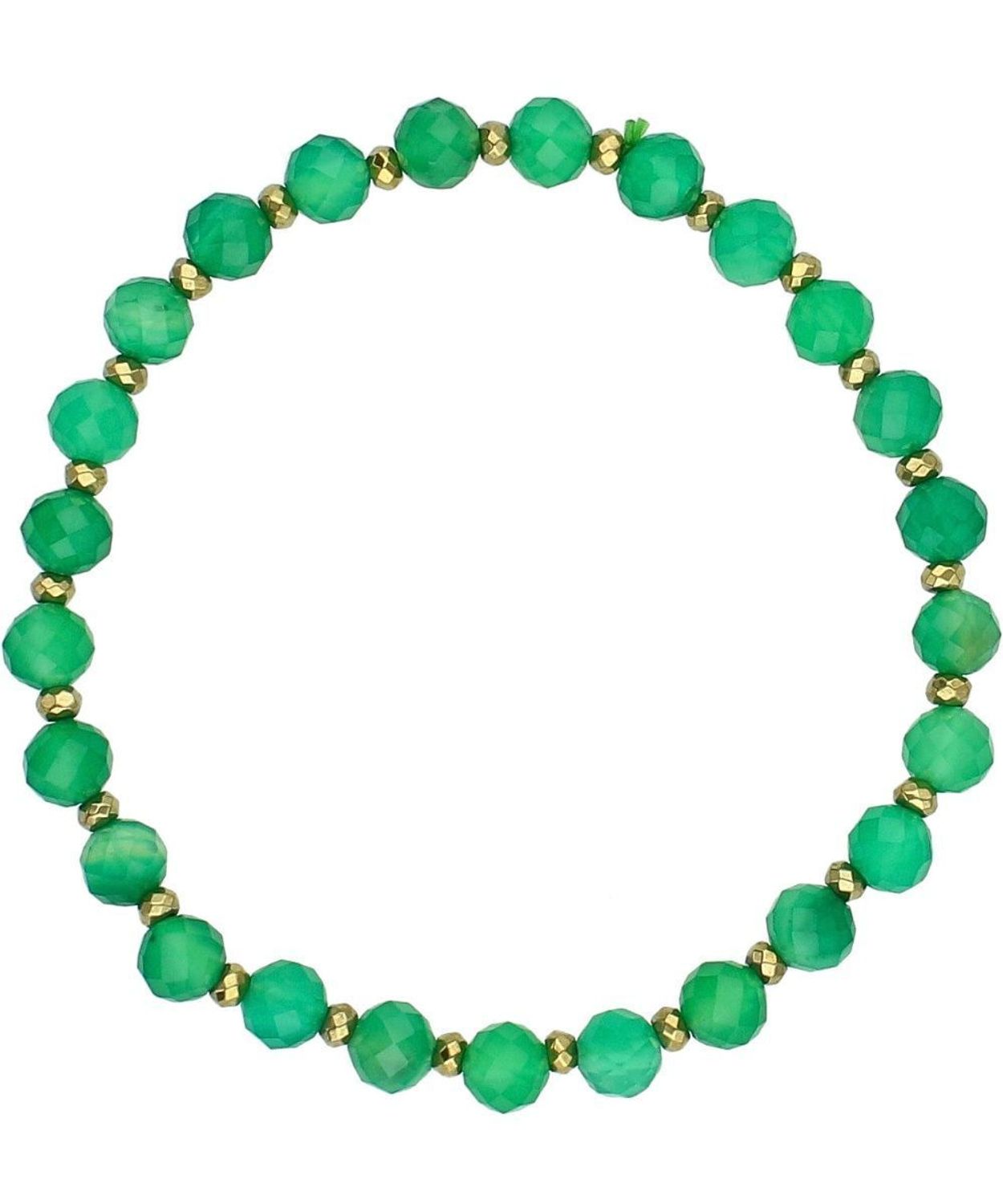 Bransoletka z zielonego agatu na żyłce – naturalna biżuteria damska.jpg