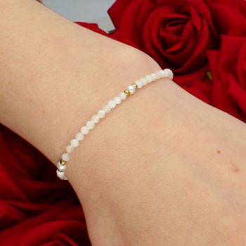 Bransoletka z Kryształu Górskiego – Naturalna Biżuteria Minimalistyczna gumka.jpg