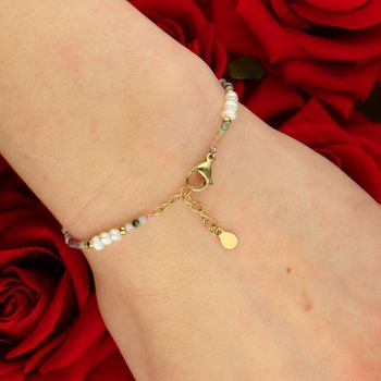 Bransoletka stalowa z perłą hodowlaną i turmalinem 19 cm regulowana DIA-BRA-14195-STAL zapięcie.jpg