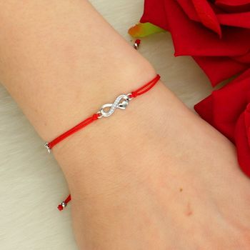 Bransoletka srebrna na czerwonym sznurku - znak nieskończoności z cyrkoniami DIA-BRA-14198-925 cyrkonia.jpg