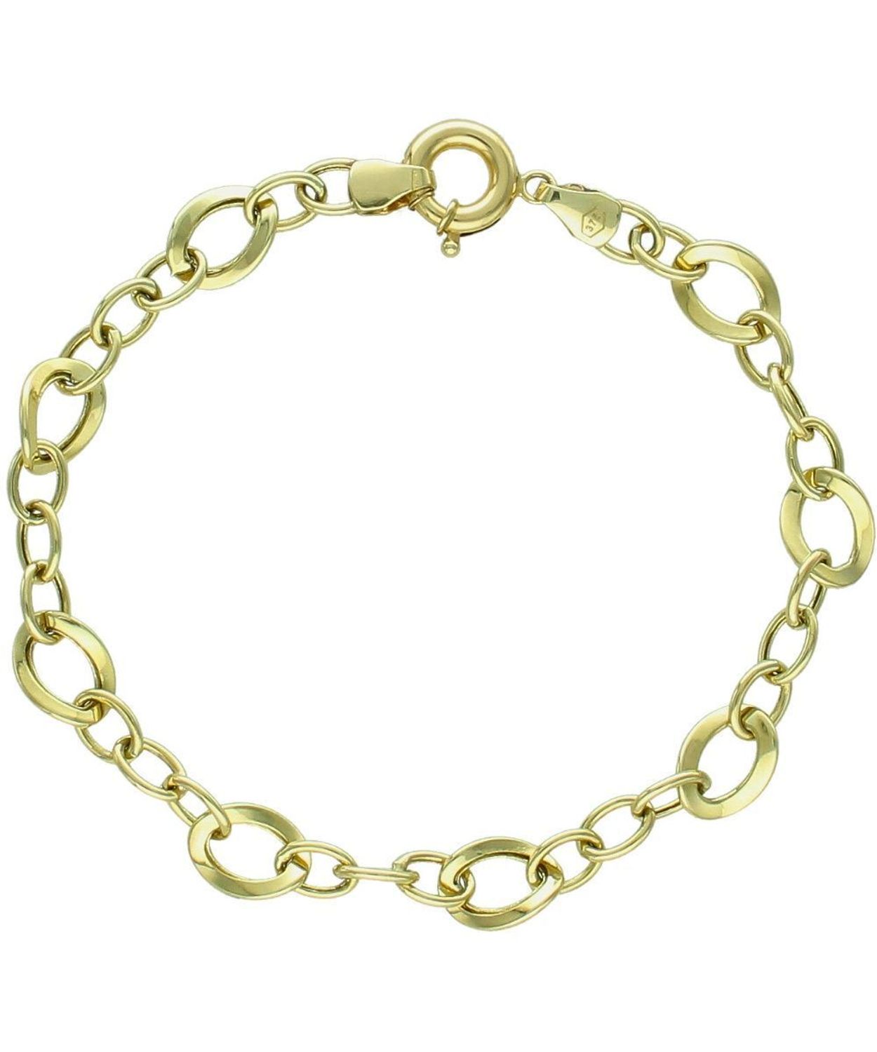 Złota bransoletka damska 375 modny wzór 19 cm – elegancka damska.jpg