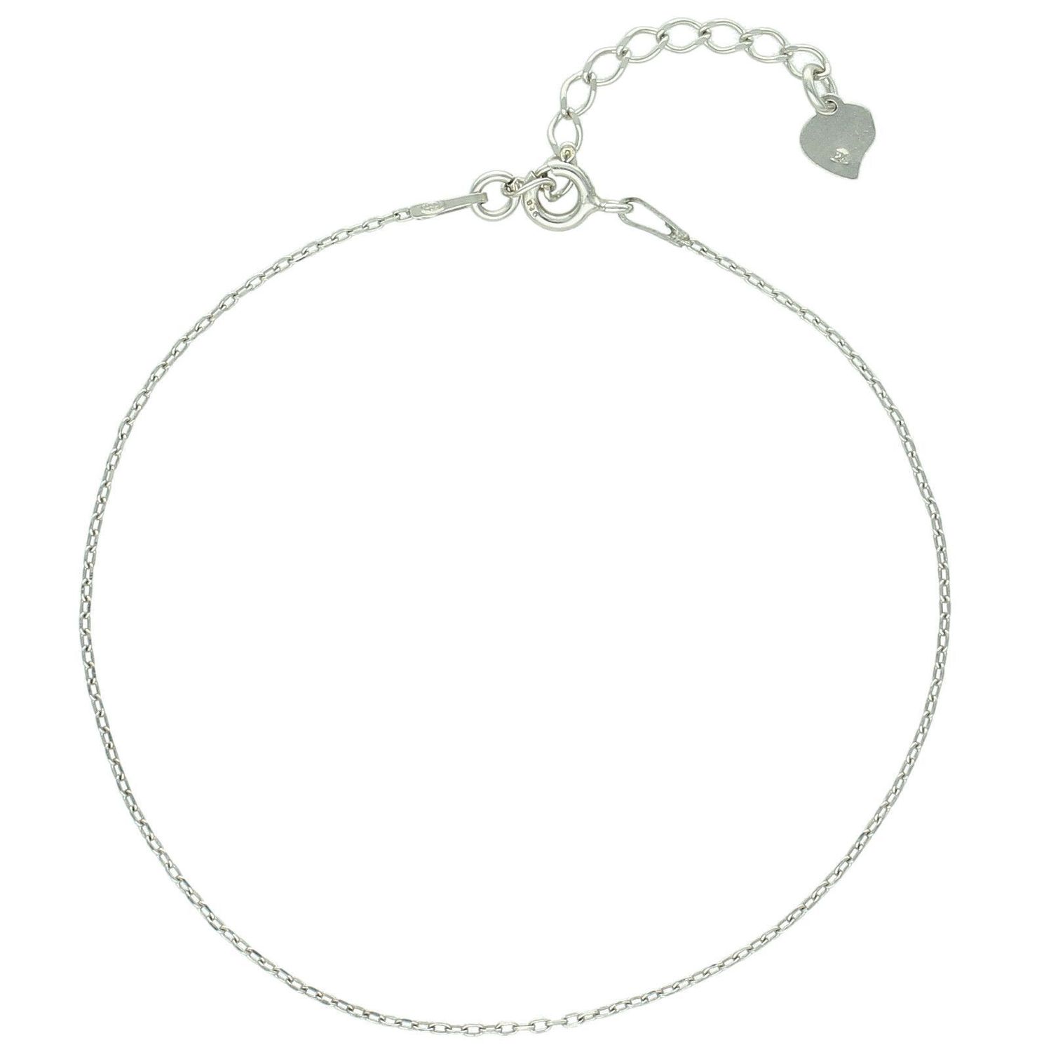 Bransoletka damska srebrna 925 ankier gładka 18 + 3 cm (2).jpg