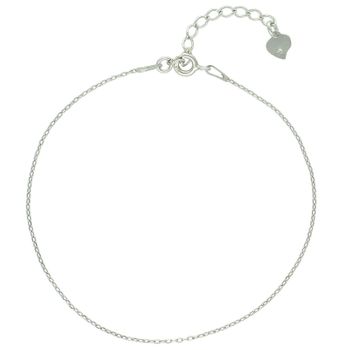 Bransoletka damska srebrna 925 ankier gładka 18 + 3 cm (2).jpg