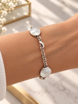 Bransoletka damska srebrna próba 925 z masą perłową – elegancka bransoletka 20 cm (3).jpg