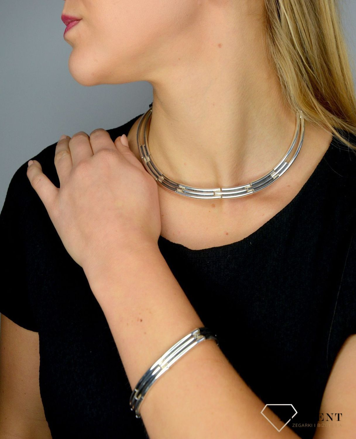 Srebrna bransoletka 925 proste blaszki DIA-BRA-1713-925.jpg