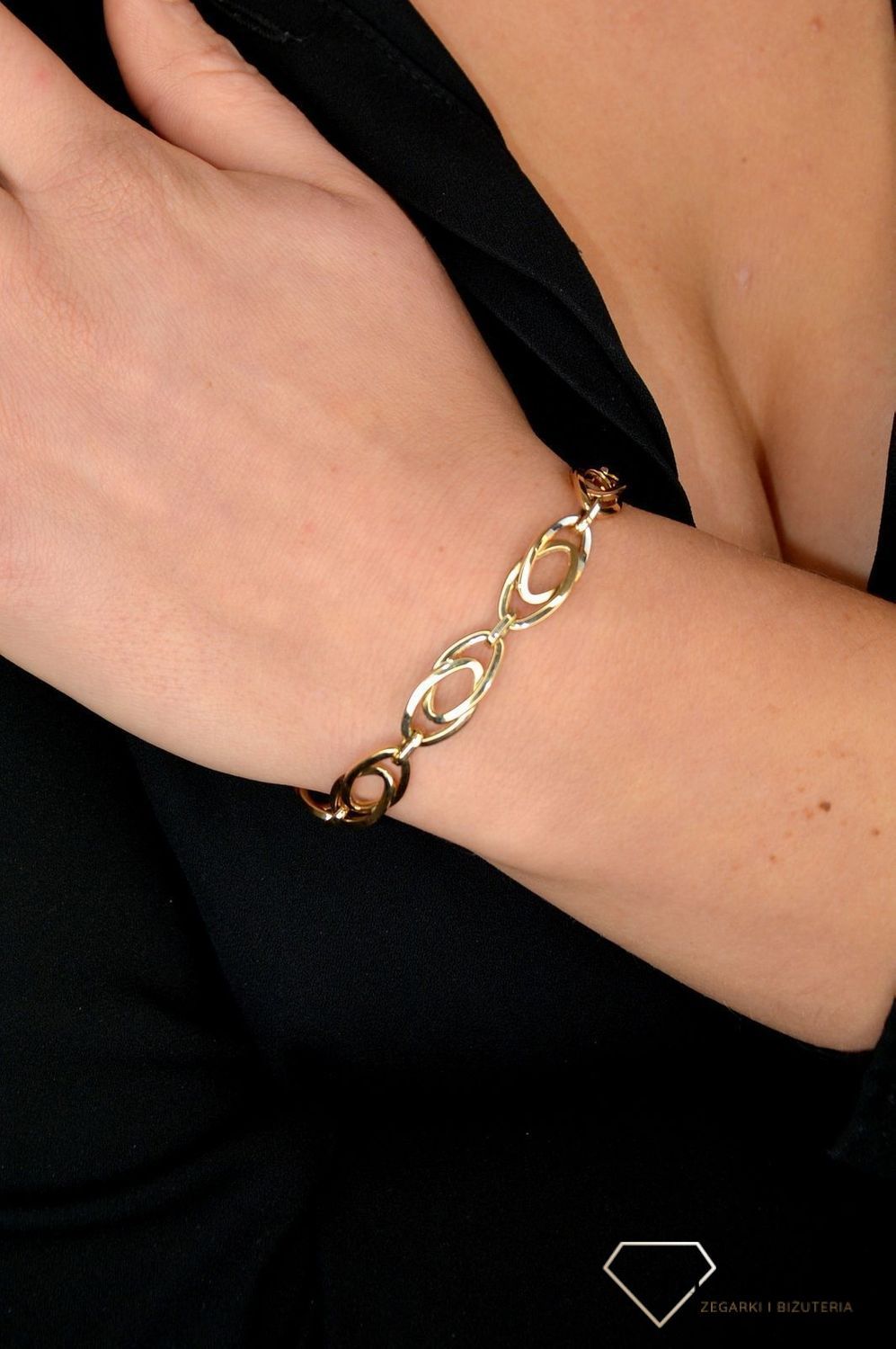 Złota bransoletka 585 duże ogniwka DIA-BRA-1766-585.jpg