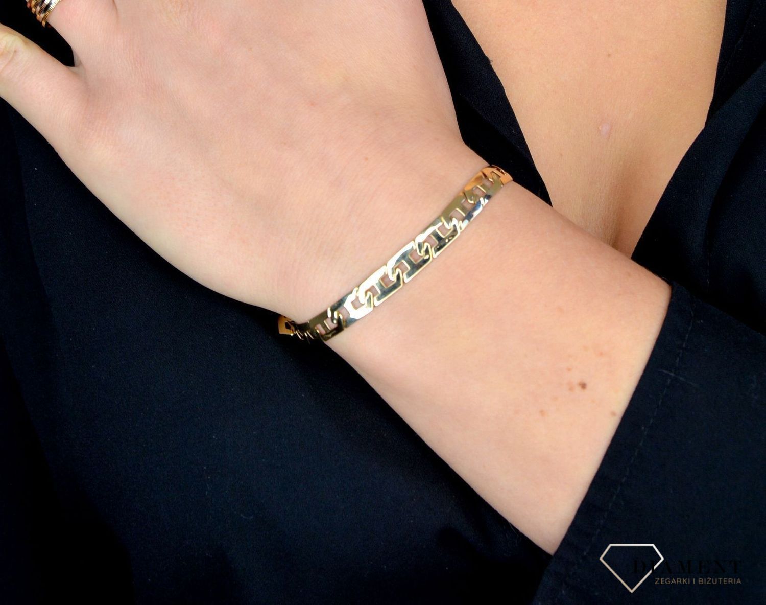 Złota bransoletka 585 duże ogniwka DIA-BRA-1768-585.jpg