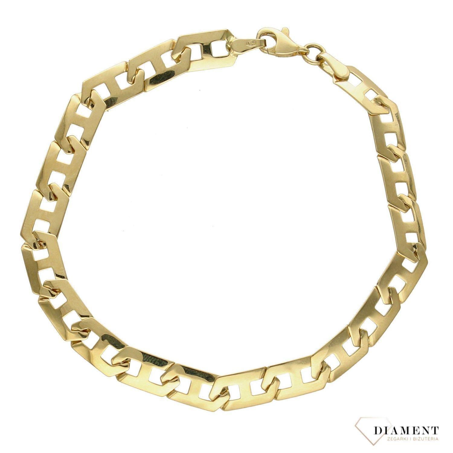 Złota bransoletka 585 duże ogniwka DIA-BRA-1768-585.jpg
