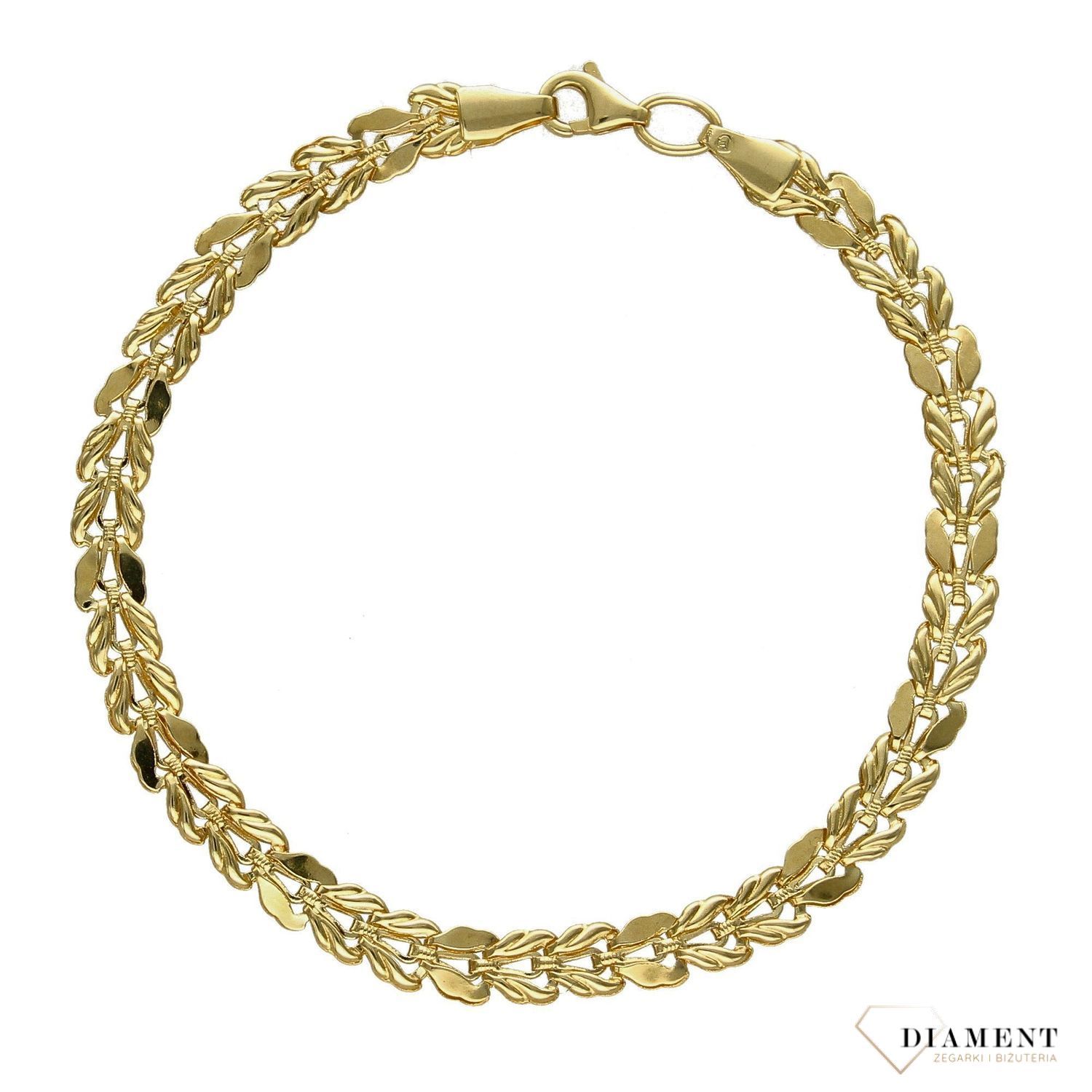 Bransoletka złota 'dotyk piękna' 585 DIA-BRA-1770-585.jpg