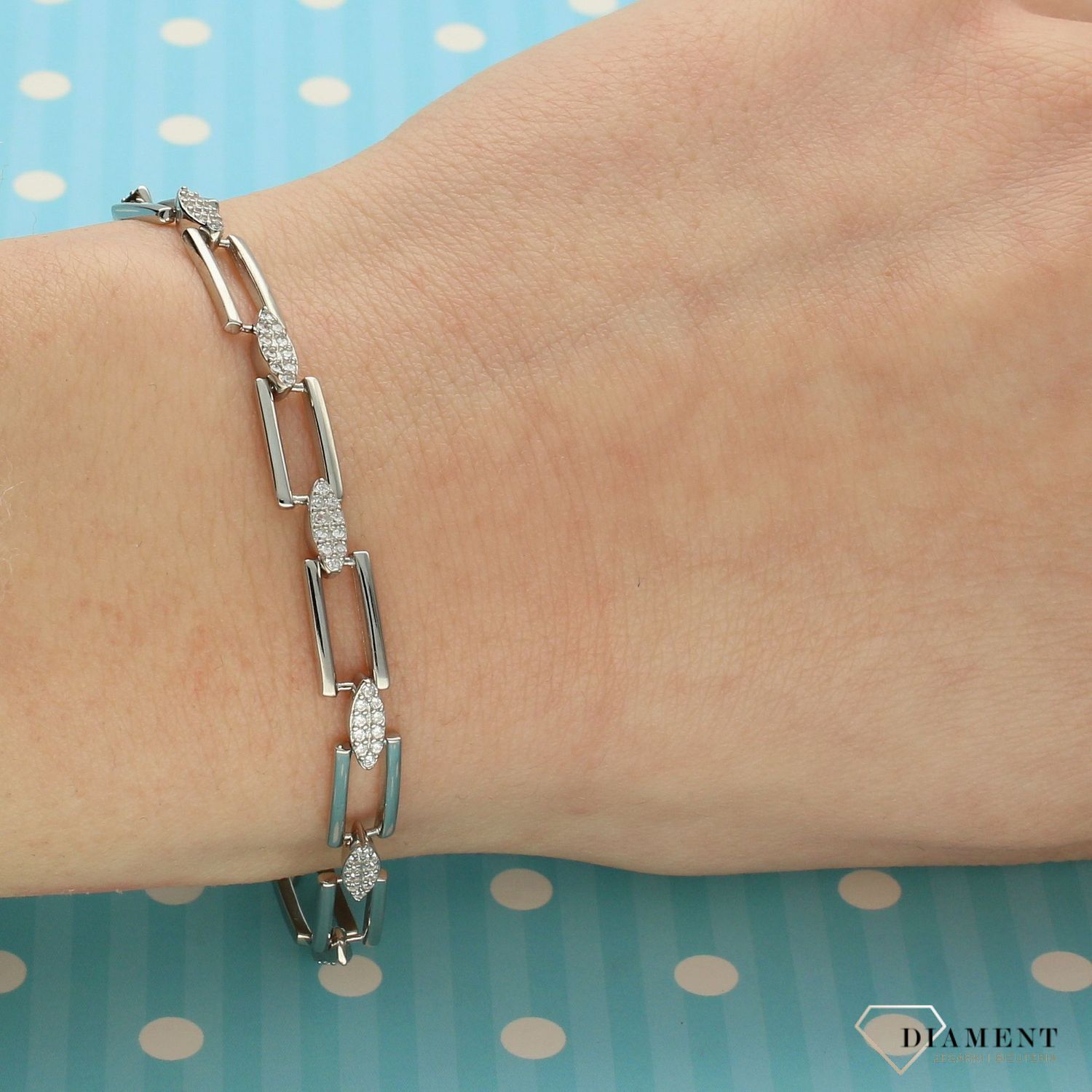 Bransoletka srebrna z prostokątnych elementów DIA-BRA-2055-925 (1).jpg