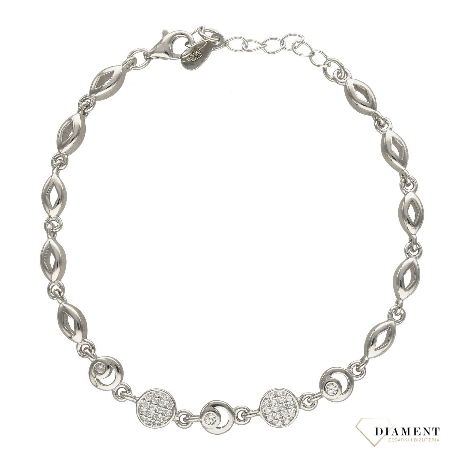 Bransoletka srebrna z cyrkoniami  DIA-BRA-2072-925 (1).jpg