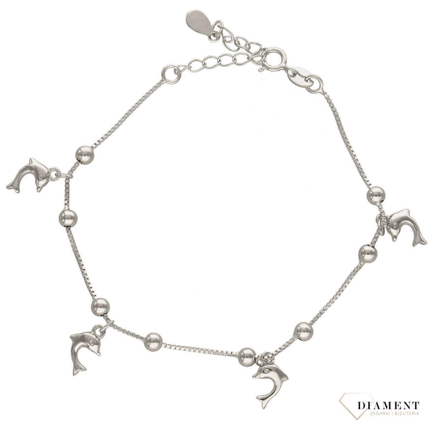 Srebrna bransoletka z delfinkami DIA-BRA-2288-925 (1).jpg
