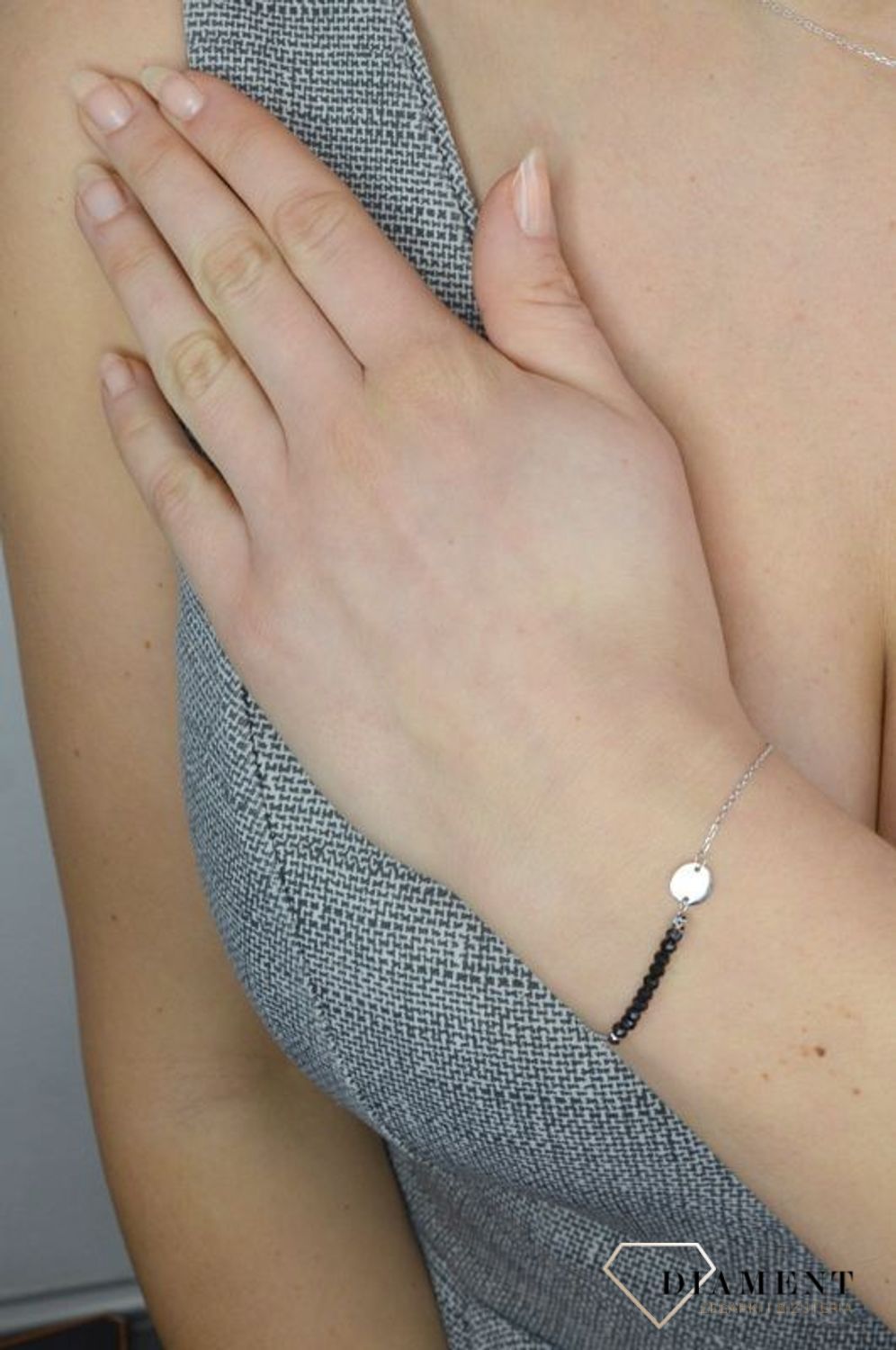 Bransoletka srebrna gładkie kółeczko 925 DIA-BRA-2305-925.jpg