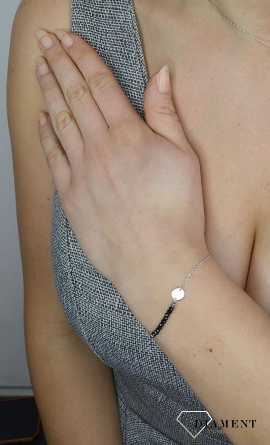 Bransoletka srebrna gładkie kółeczko 925 DIA-BRA-2305-925.jpg