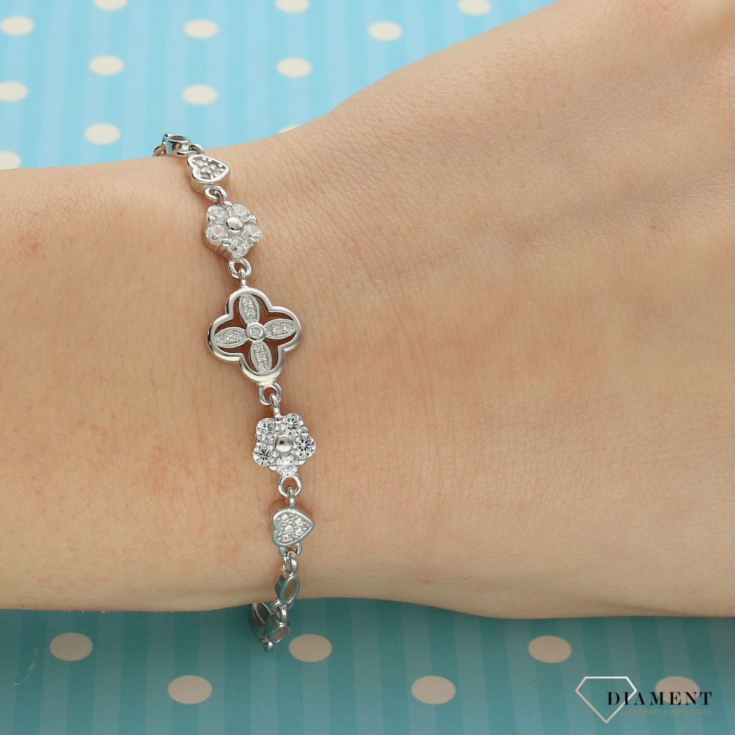 Srebrna bransoletka niesamowite uniesienie DIA-BRA-2312-925 (2).jpg